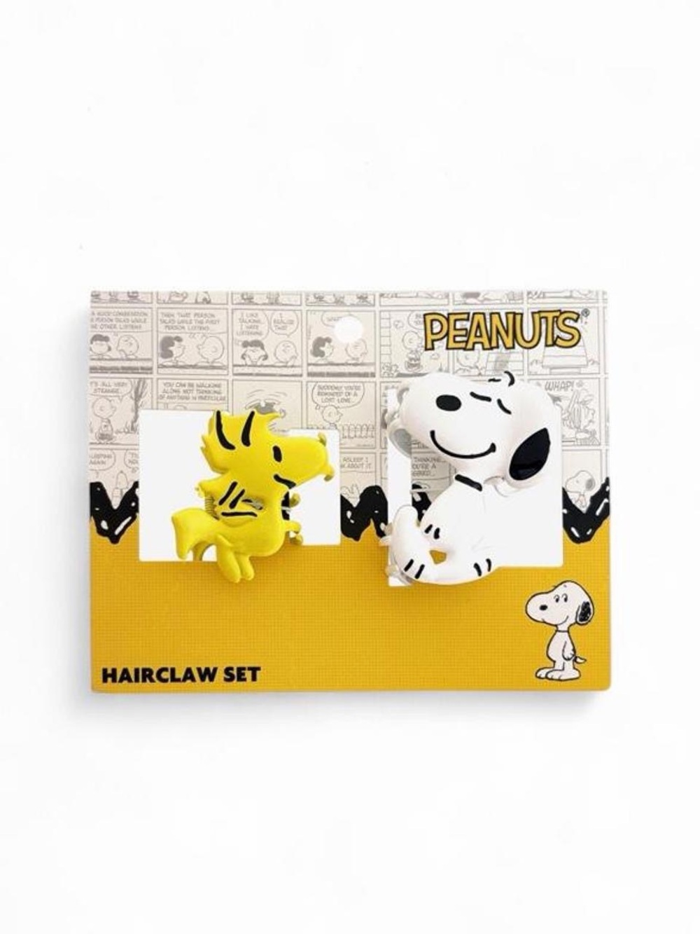 Peanuts Snoopy & Woodstock Hair Claw Duo - Yellow & White